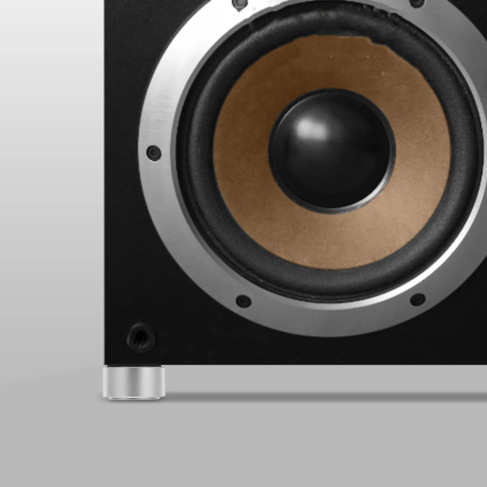 Aluminum Anti-Slip Vibration Isolation Feet Pads for CD Player, Computer Case, Audio Equipment