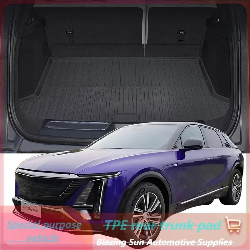 Car Auto Rear Boot Cargo Liner Tray Trunk Mat Carpet for Cadillac LYRIQ 2024-2025 Cushion Pad Carpet Pad Anti-dirty Anti-water