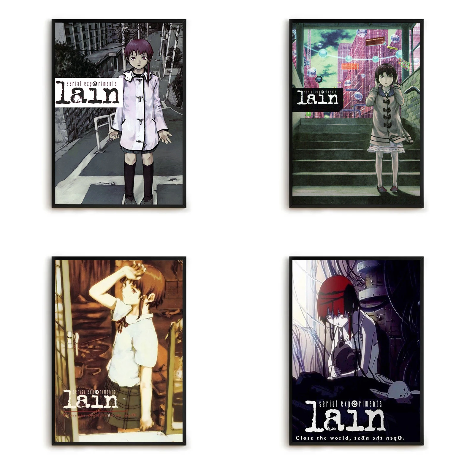 

Serial Experiments Lain Anime Movie Sticky Posters Decoration Pictures Room Wall Art Canvas Painting Home Decor Poster Paintings