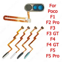 For Xiaomi Mi PocoPhone F1 Poco F2 F3 F4 GT F5 Pro Finger Print Scanner Flex Cable Touch Menu Fingerprint Sensor Replacement