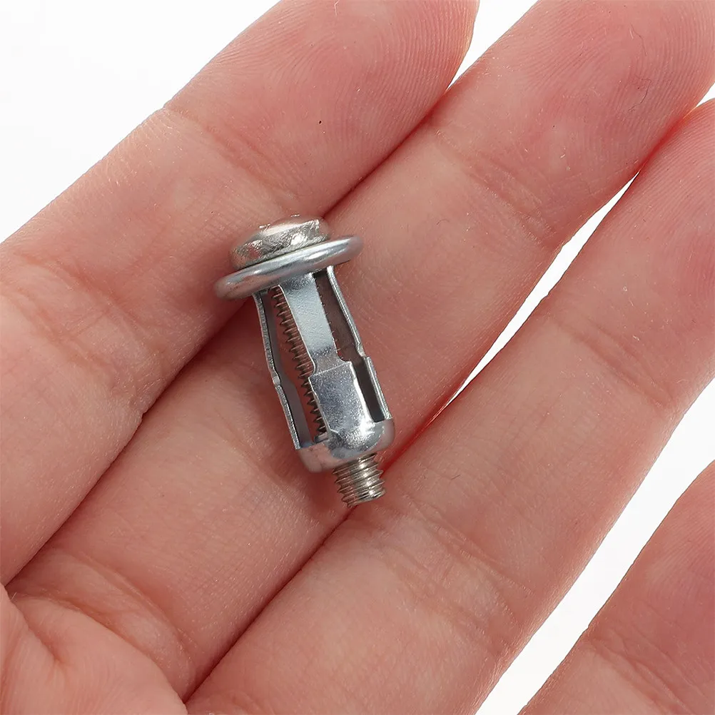 20Pcs Threaded Insert Petal Nut Expansion Nut Carbon Steel Galvanized Stainless Steel Screw Anchor for Metal Wood Plastic