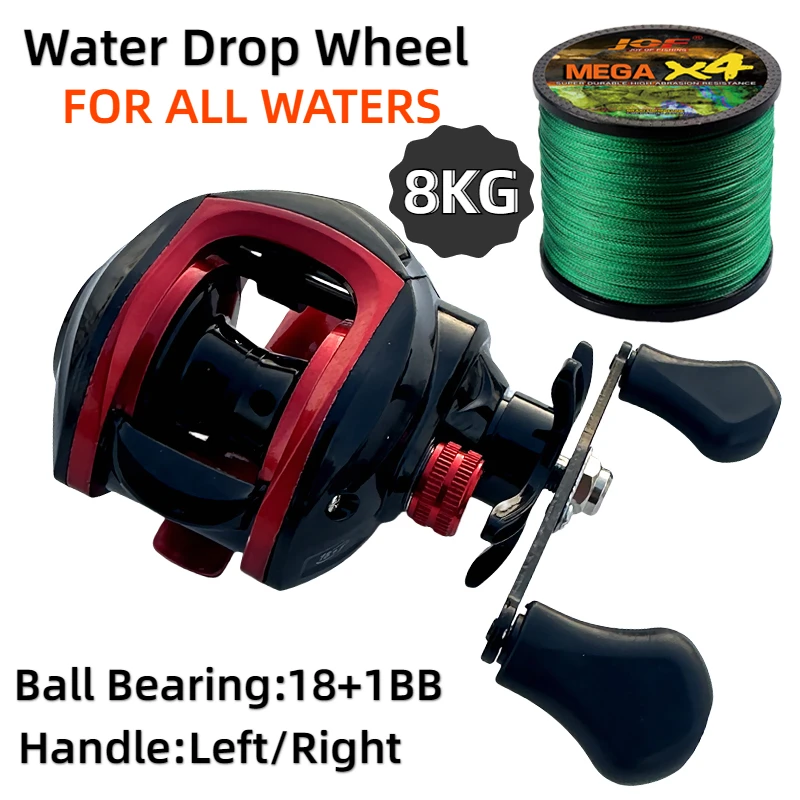 Ultralight Fishing Reel Prevent Line Tangling Deep Metal Spool 18+1BB Max Drag 8kg Left/Right Swap for Lure Fishing Accessories