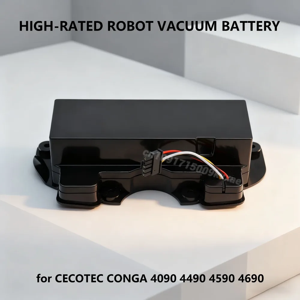 

14.4V 12800mAh Vacuum Cleaner Battery Replacement for Cecotec Conga 4090 4490 4590 4690 Long Lasting Rechargeable Power