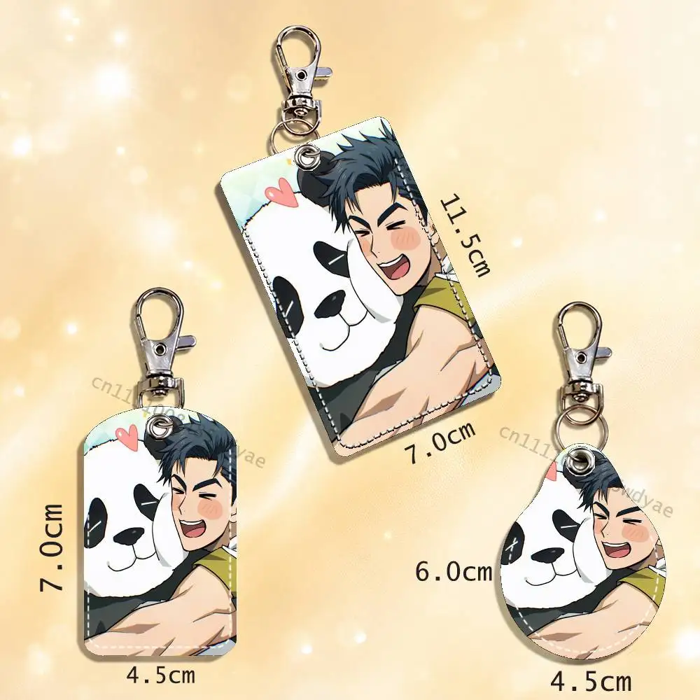 O-OverwatchES Wuyang Mizuki Card Case Leather Card Holder Keychain Key Ring Transportation Card Case view 6