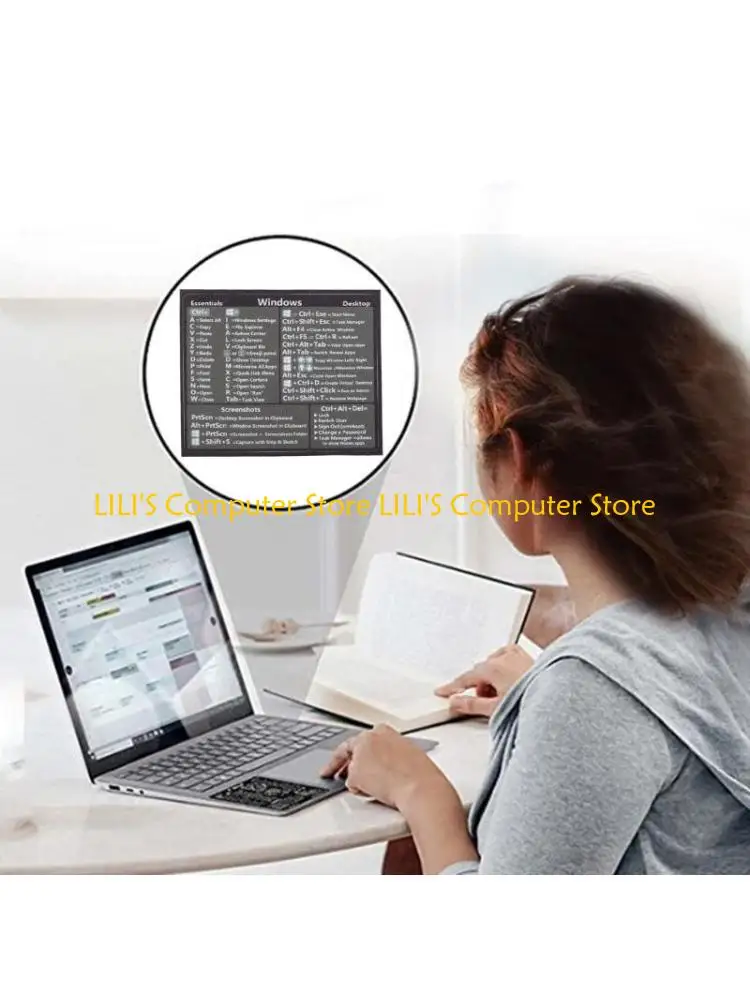 

A52B Shortcut Tips Waterproof Computer Sticker Keyboard Pad Laptop Desktop Student Gift Keyboard Decoration Stickers