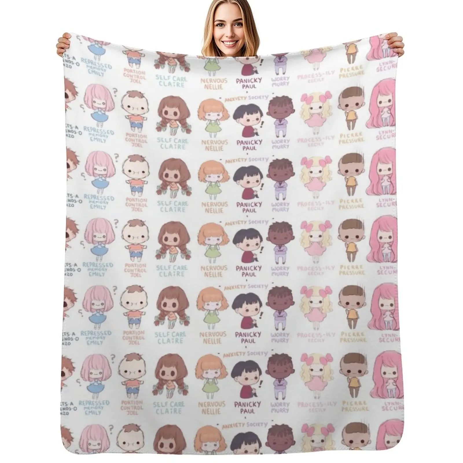 Mr. Frond's Therapy Dolls Throw Blanket Vintage Camping Summer Beddings Weighted Luxury Thicken Polar Blankets