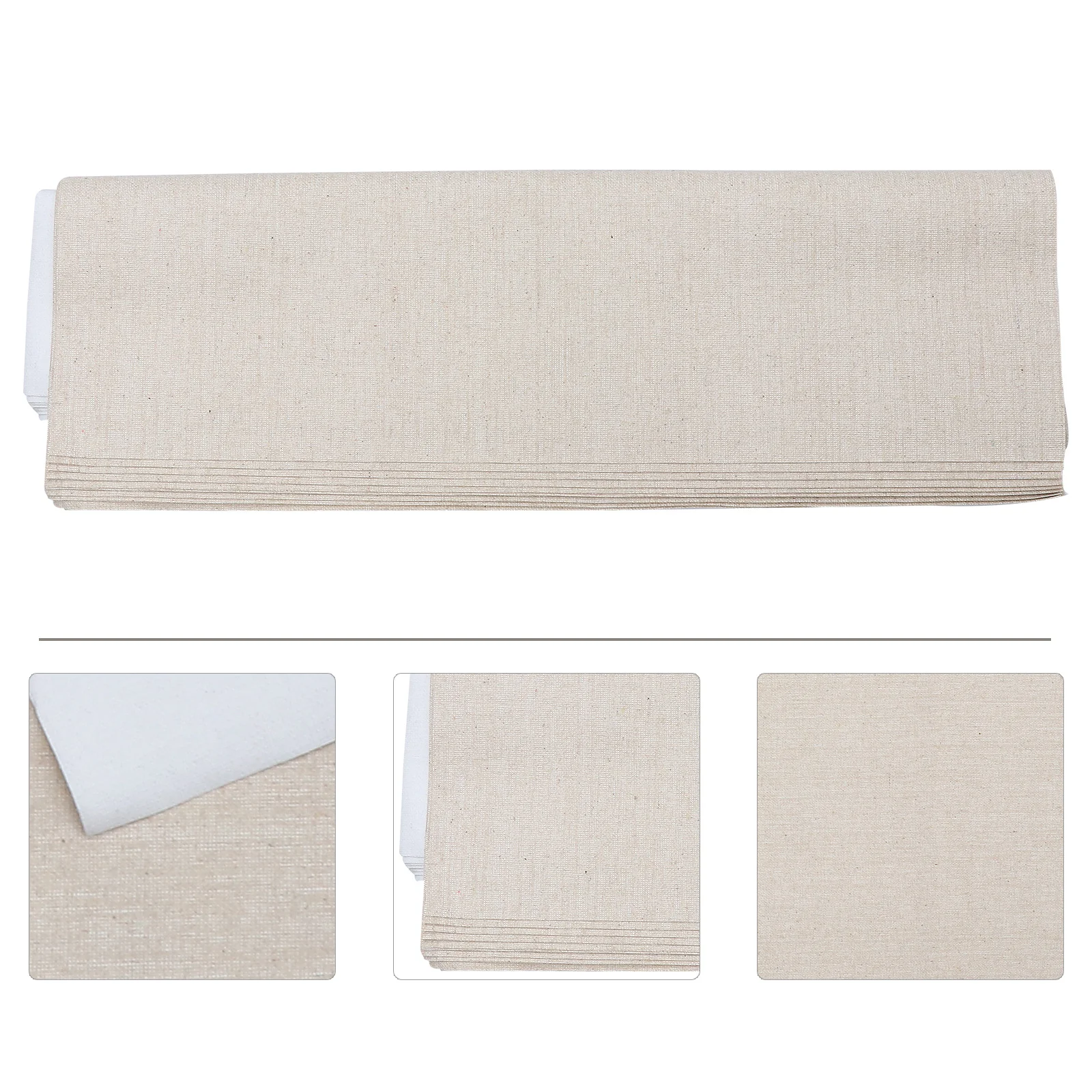 

10 Sheets Blank Canvas Cotton Delicate Artist Oil Painting Cloth for Simple DIY