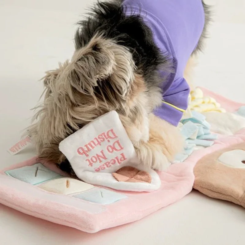 

Плюшевая игрушка для домашних животных в форме медведя, новый стильный коврик для табака для домашних животных со скрытыми отделениями для еды, скрипучие игрушки для собак, товары для домашних животных