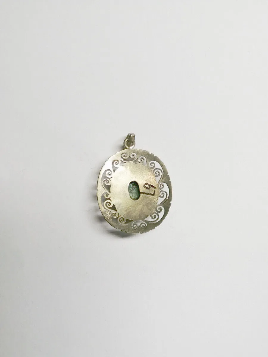 GENUINE 925Silver Inlay Turquoise Pendant