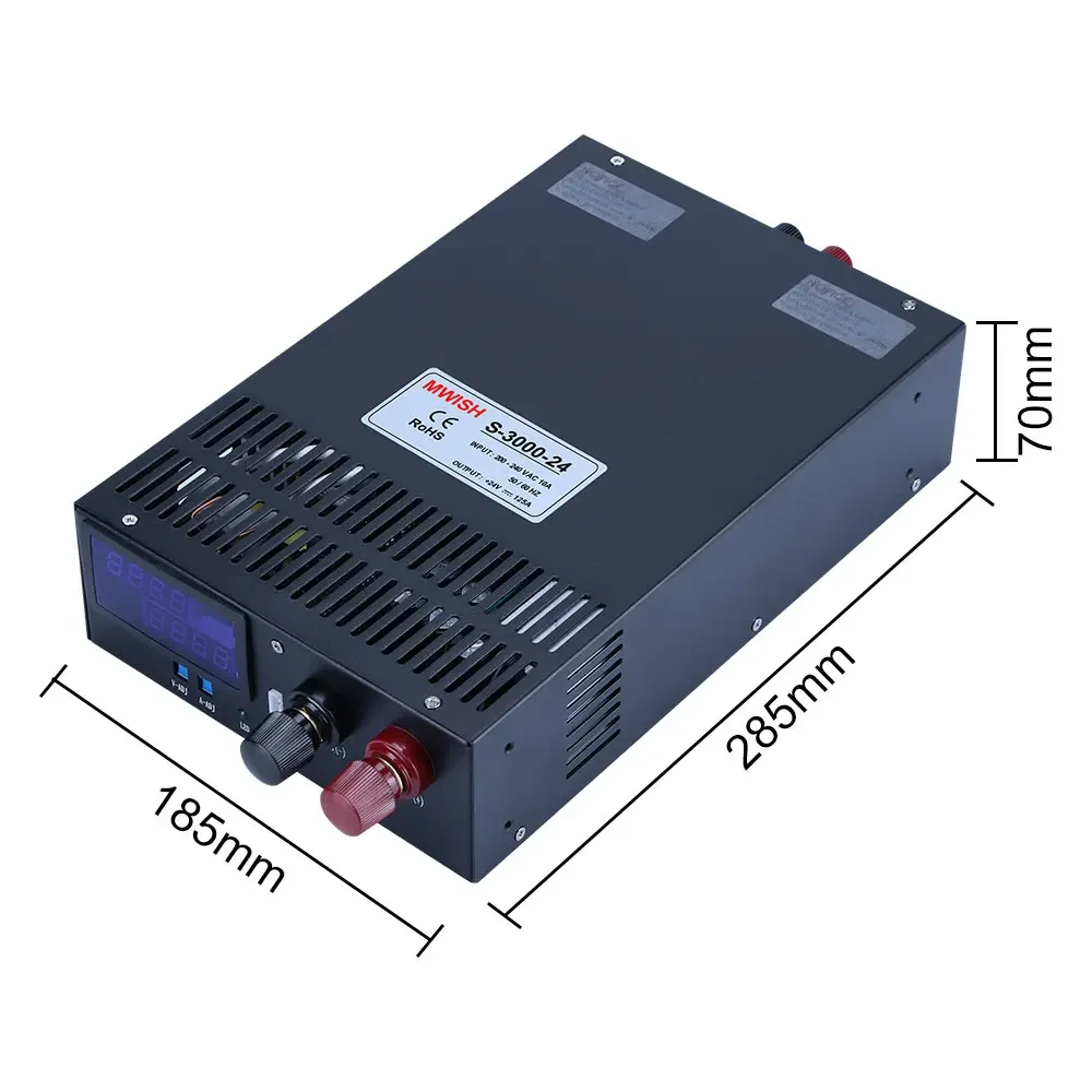 Premium Service Mwish S-3000-24 3000W 24V 125A Ac-Dc Power Module Smps Switching Power Supply