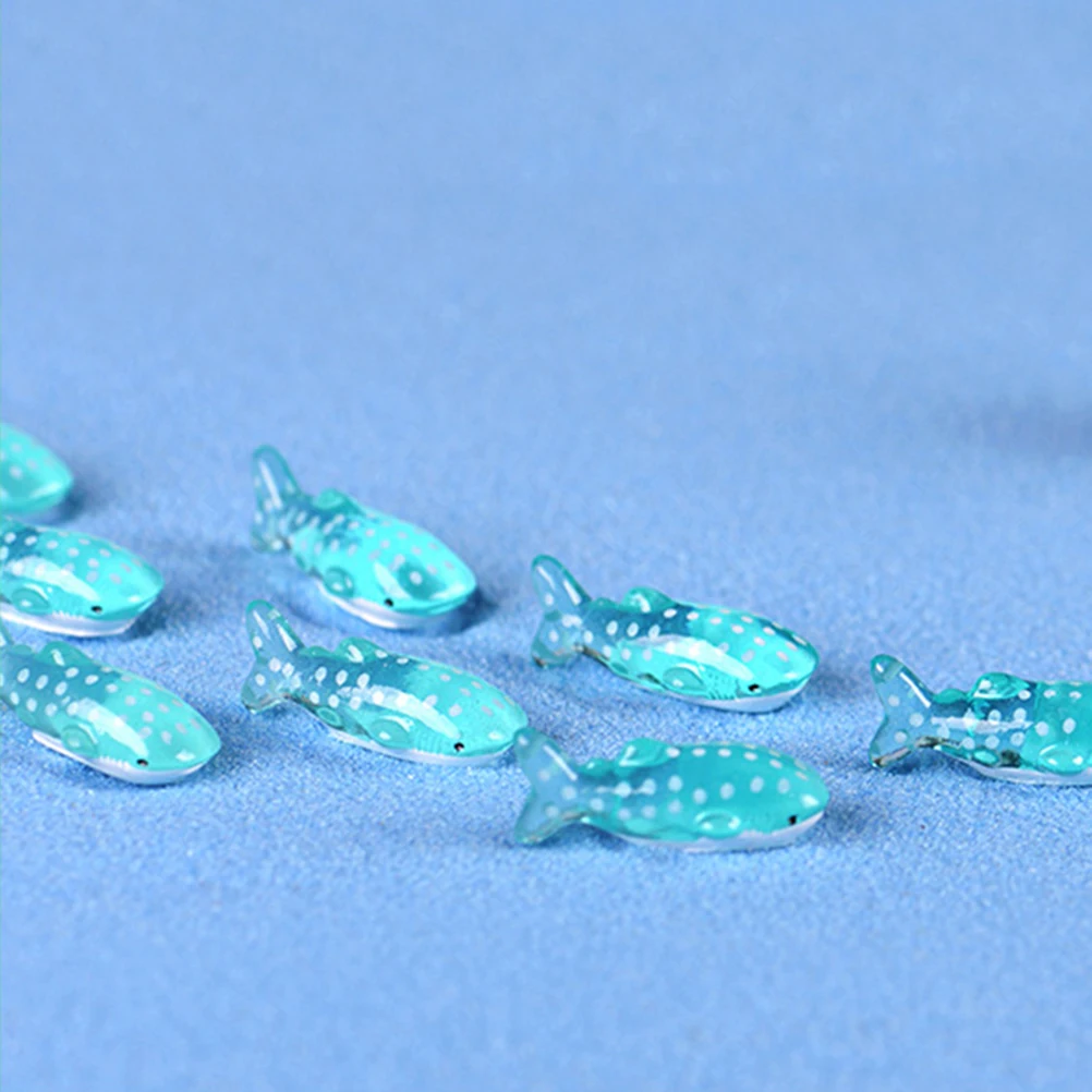

10pcs Resin Figurines Mediterranean Style Shark Craft Desktop Ornament For Home Garden Decor Gifts Landscape Sculptures Resin
