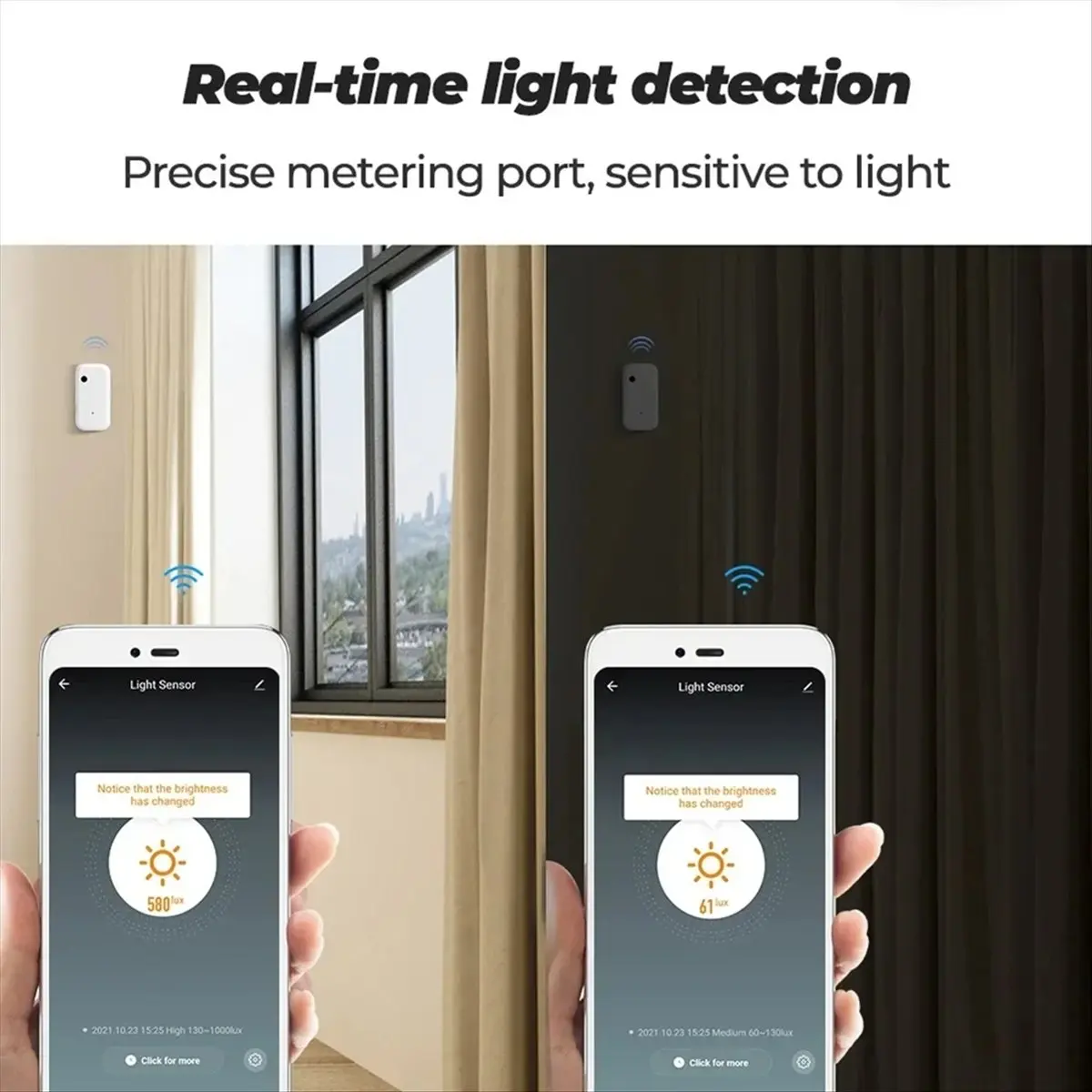 TCE Tuya ZigBee Light Sensor Illumination Sensor Smart Life APP Scenes Linkage Control Smart Switch Bulb Brightness Detector