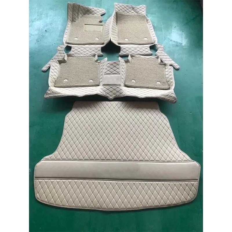 Factory big promotion durable protector wear resisting 5d  leather car accessories pet floor mat 4 pieces  mats plane emb