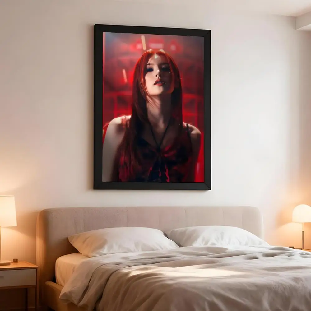 Singer Kpop Y-Yeaji Poster Artistic Peel-Off Wall Decor, Indoor Outdoor Home Ornament for Collectors