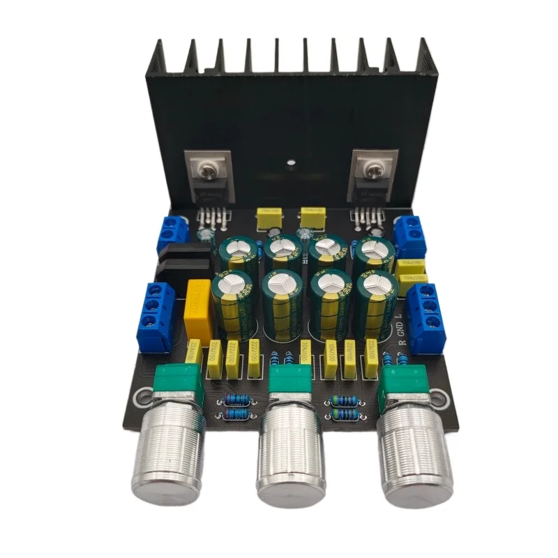 For LM1875 with High and Bass Adjustment Power Amplifier Board 2.0 Dual Channel Subwoofer Power Amplifier Module