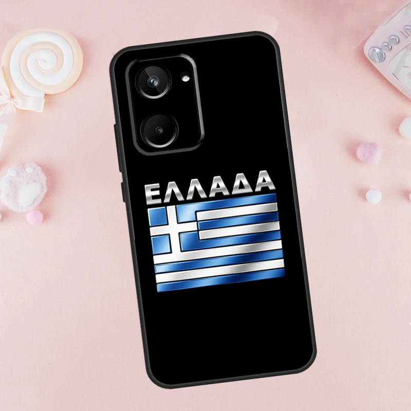 Greece Greek Flag For Realme 12 11 10 9 Pro Plus C67 C55 C53 C35 C33 C30 C25s C21Y C15 GT Neo5 GT3 GT5 Case