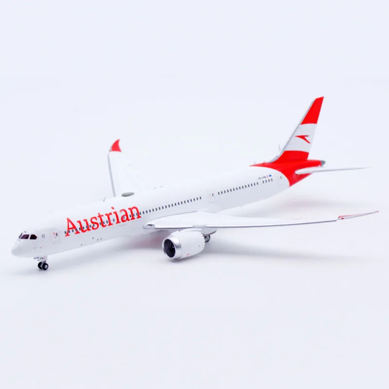 XX40263A سبيكة تحصيل طائرة هدية JC أجنحة 1:400 الخطوط الجوية النمساوية بوينغ B787-9 دييكاست نموذج طائرة OE-LPM اللوحات أسفل #5
