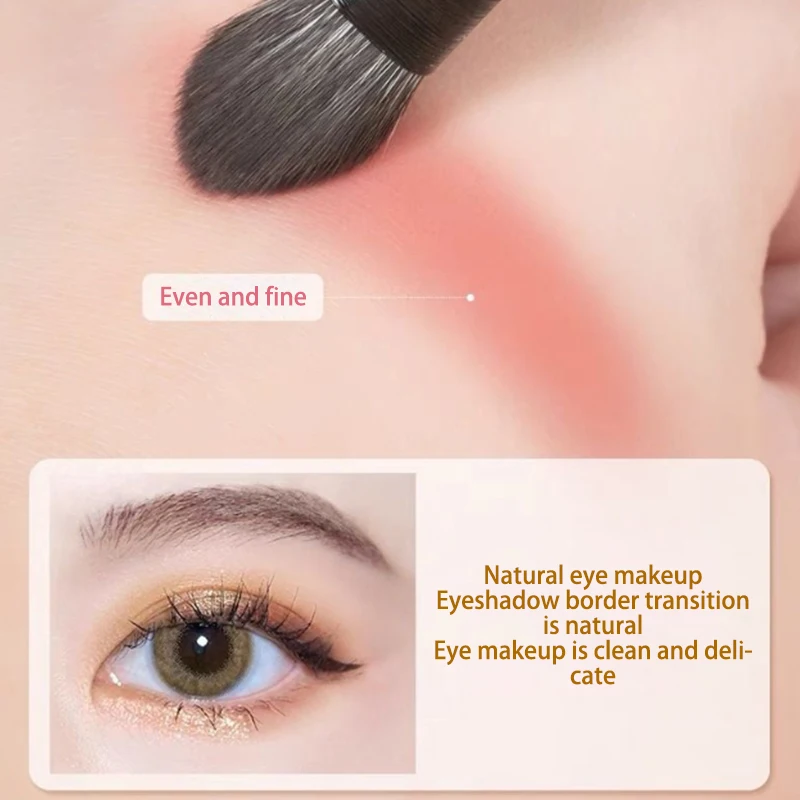 Set di pennelli per trucco occhi naturali Pennello per ombretto Pennello per contorno sopracciglia Pennello per eyeliner Occhi da donna Dettaglio cosmetico Strumenti per il trucco