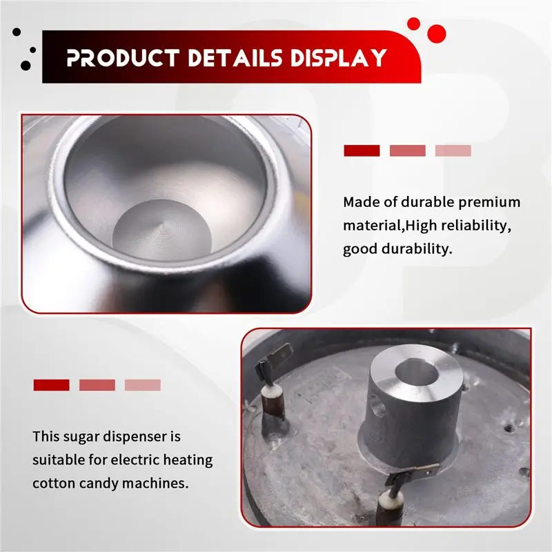 AA94-Sugar Header Candy Floss Cotton Candy Machine Boiler Candy Outlet Device Rotate Parts For Cotton Candy Maker