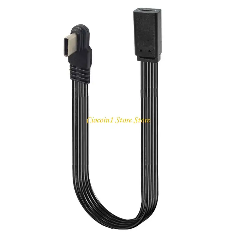 A3PC 10/20/30/50/100cm Type C to Type C Charging Data Cable 480Mbps USB C Male to Female Data Transfer Extension Flat Wire