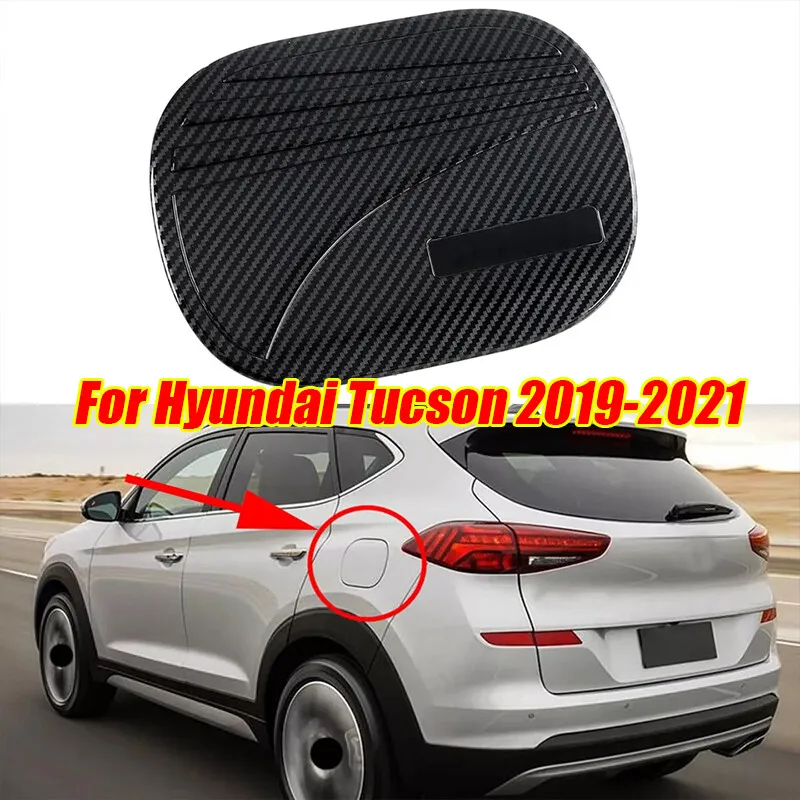 

Крышка топливного бака двери из углеродного волокна, накладка на крышку масляного газа для Hyundai Tucson 2019-2021