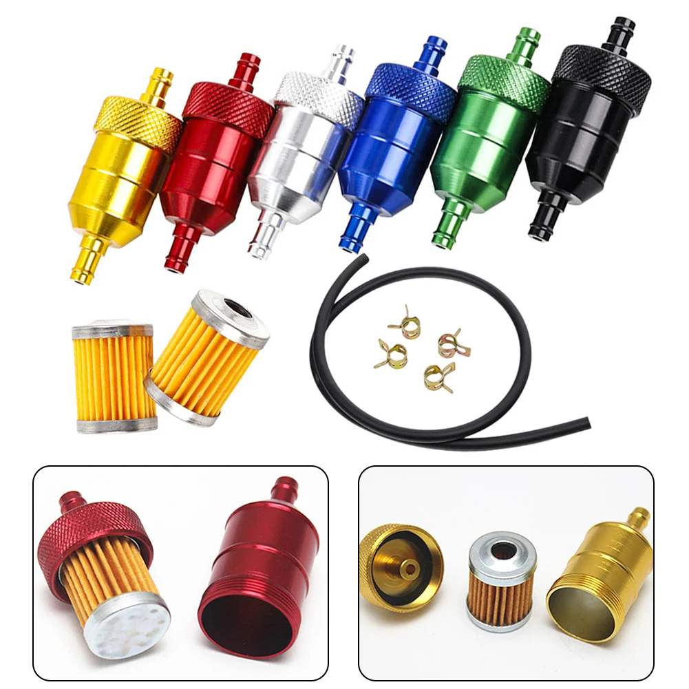 Cleanable Fuel Filter Element Accessory Easy Installation Filter CNC Aluminum Filter Aluminum Alloy Construction