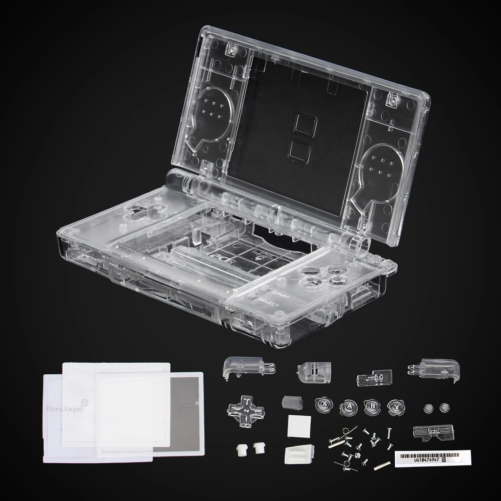 استبدال لنينتندو DS لايت الإسكان قذيفة شاشة عدسة الكريستال واضحة الإسكان قذيفة عدسة الشاشة لنينتندو DSL DSL