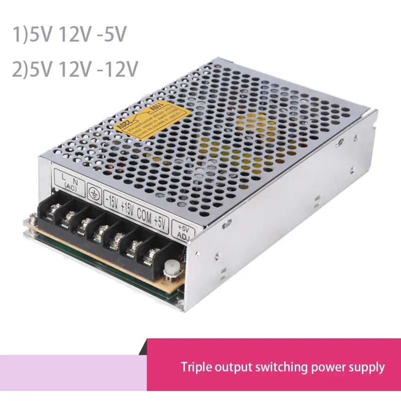 

Triple output 5V 12V -5V 60W switching power supply 110/220V high quality AC to DC T-60A T-60B