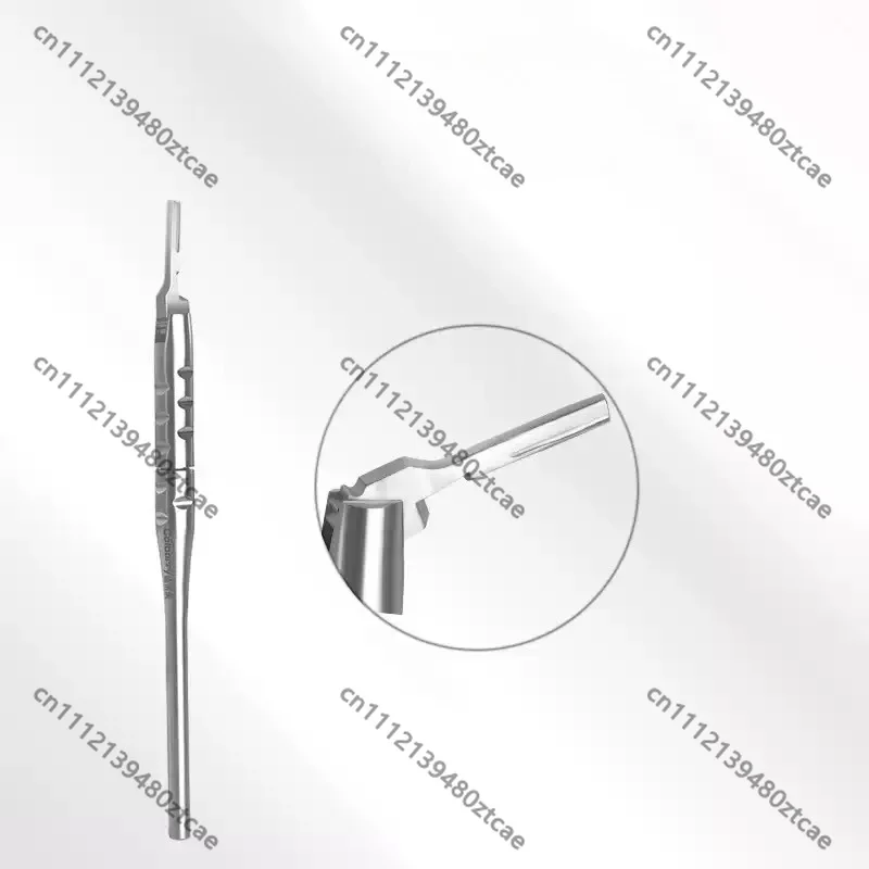 Dental Surgical Blade & Handle, No.3 Stainless Steel Scalpel Handle, Oral Implant Operation Instrument for Dental Clinic
