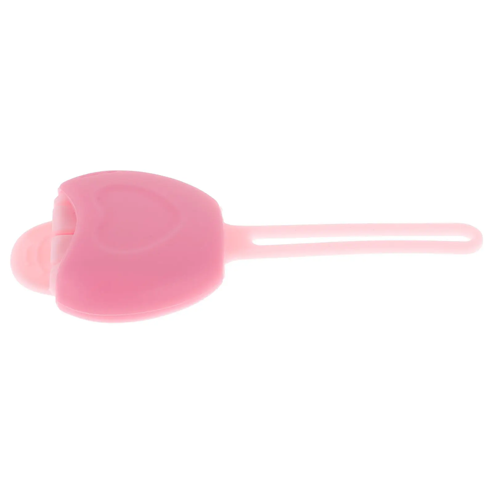 Silicone Lip Brush Holder Pink Compact Dustproof Organizer Hanging Strap Travel Case for Makeup Artists Daily Use