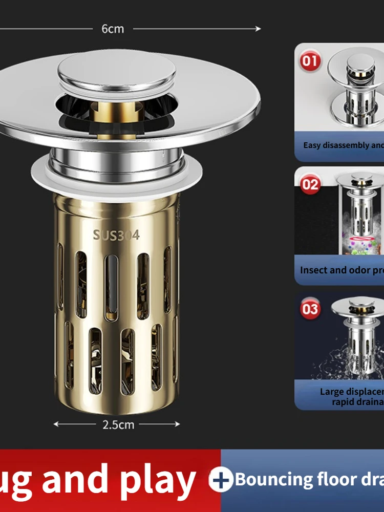 1-pcs-press-type-washbasin-leak-plug-filtering-screen-bounce-core-washbasins-sink-drain-anti-hairing-clogging-odor-vent-supplies