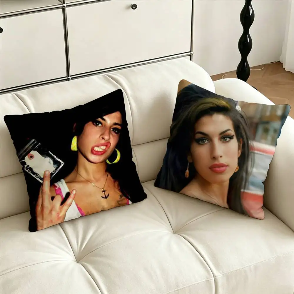 Singer A-Amy Winehouse Pillow Case Cushion Cover Throw Pillow Case For Car Sofa