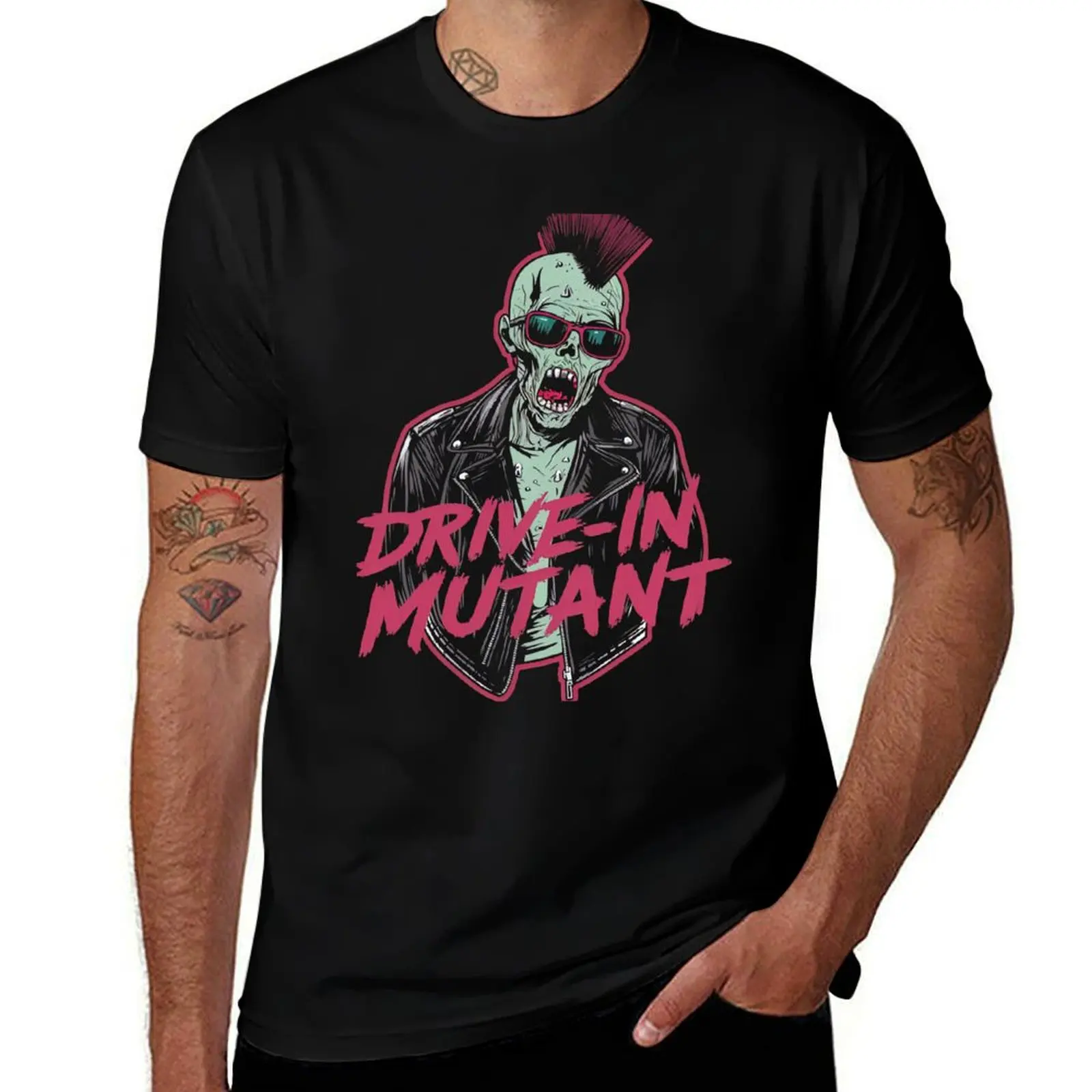 Drive-in Mutant Punk Rock Zombie Retro Horror Fan T-Shirt sublime boys animal print blacks mens clothes