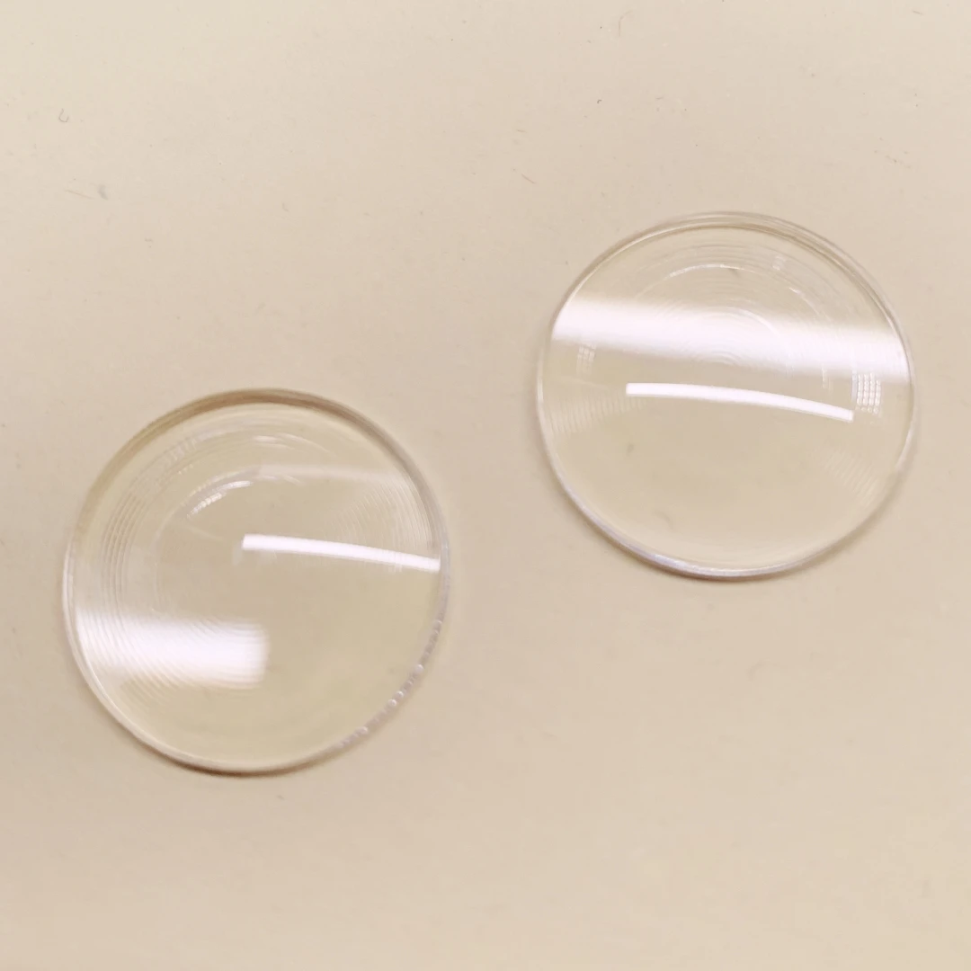2PCS 20mm Fresnel Lens Clear Round Focus Solar Concentrating Lens Projection 2X Magnifier Plastic Optical FL Lens DIY