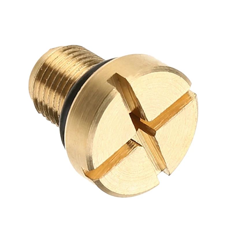 Top 17111712788 Radiator Overflow Coolant Expansion Tank Bleeder Screw Gold for BMW E36 E39 E46 Etc.