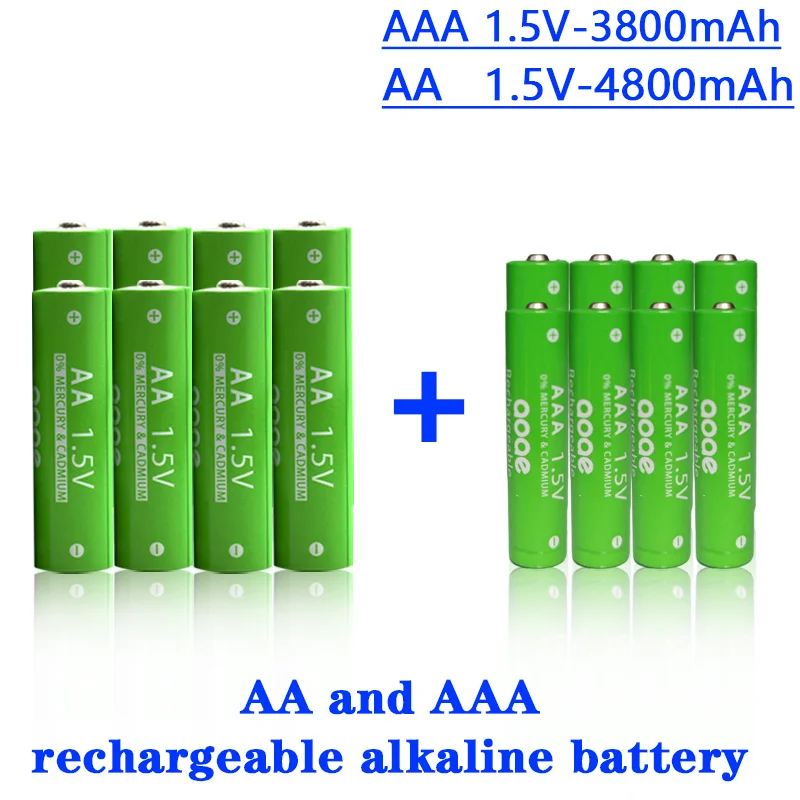 

Аккумуляторная батарея AA4800mAh и aaa3800mAh 1,5 V щелочной аккумулятор, аккумуляторное зарядное устройство