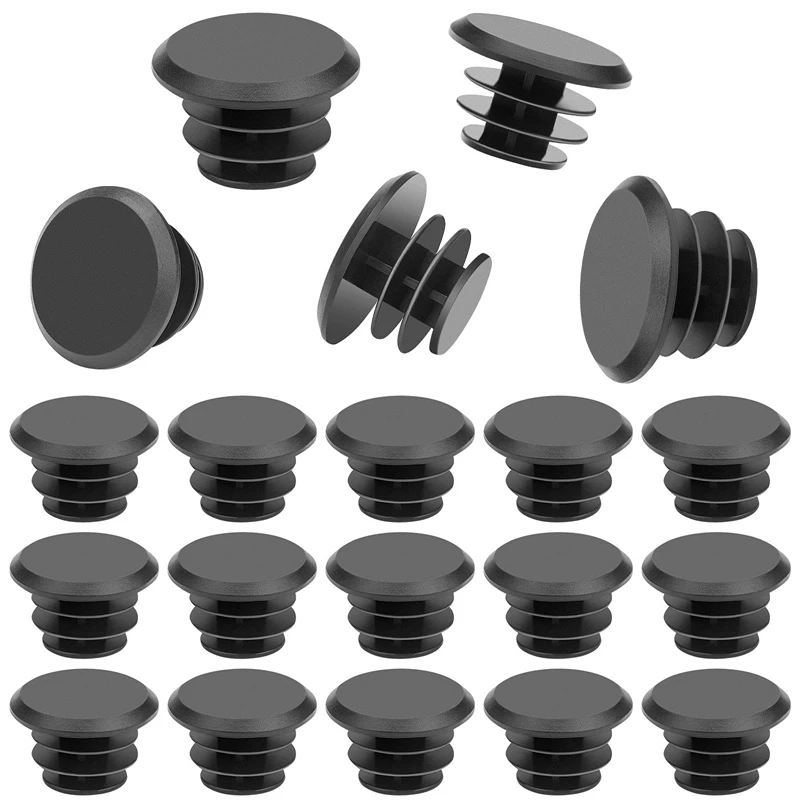 Plástico Handlebar End Plug para Mountain Bike, bicicleta Handlebar Caps, Bar End Stoppers, MTB Road, 50Pcs