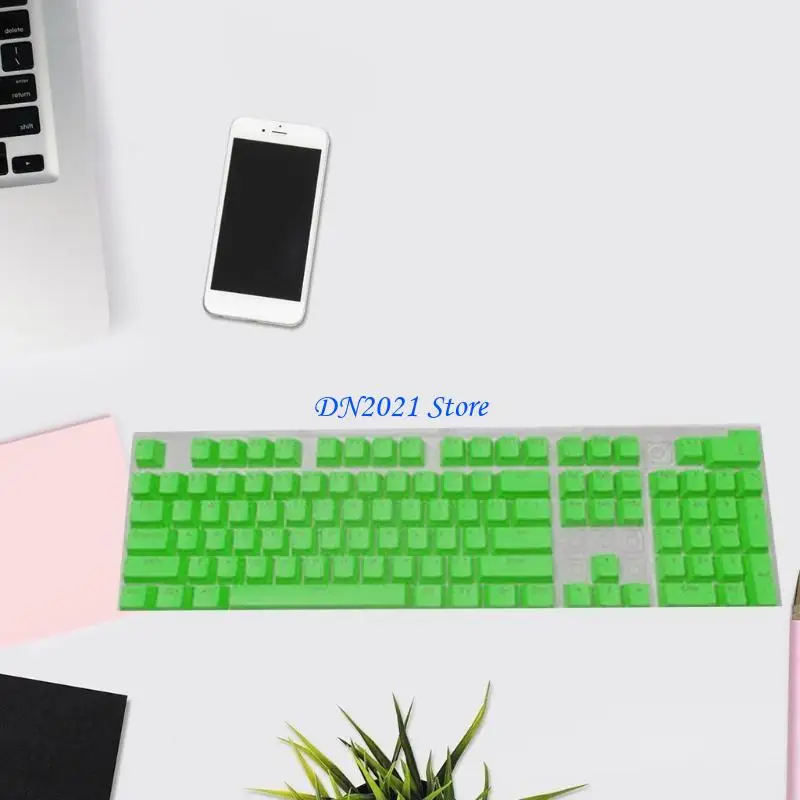 F3KE ABS for Key Button OEM Profile Backlit 104 for Key Cap Suitable for Mechanical K