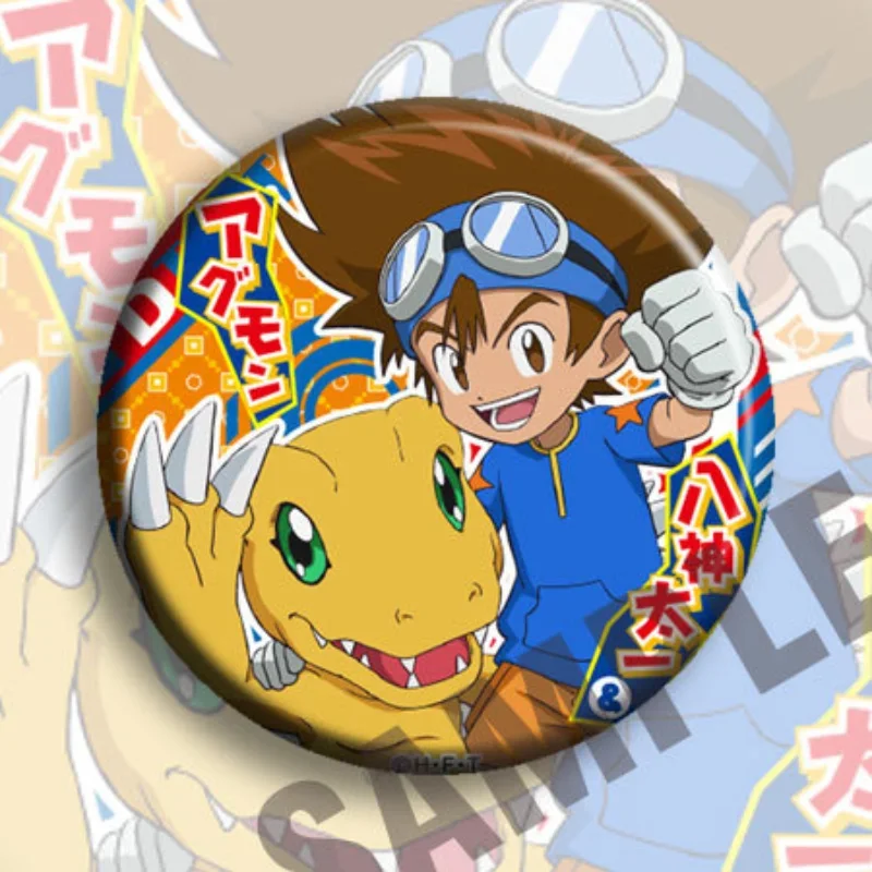 AGUMON Koromon Miyako Popular Anime Badges and 2D Peripherals Anime Lapel Pins for Backpacks Kawaii Brooch for Clothes Jewelry