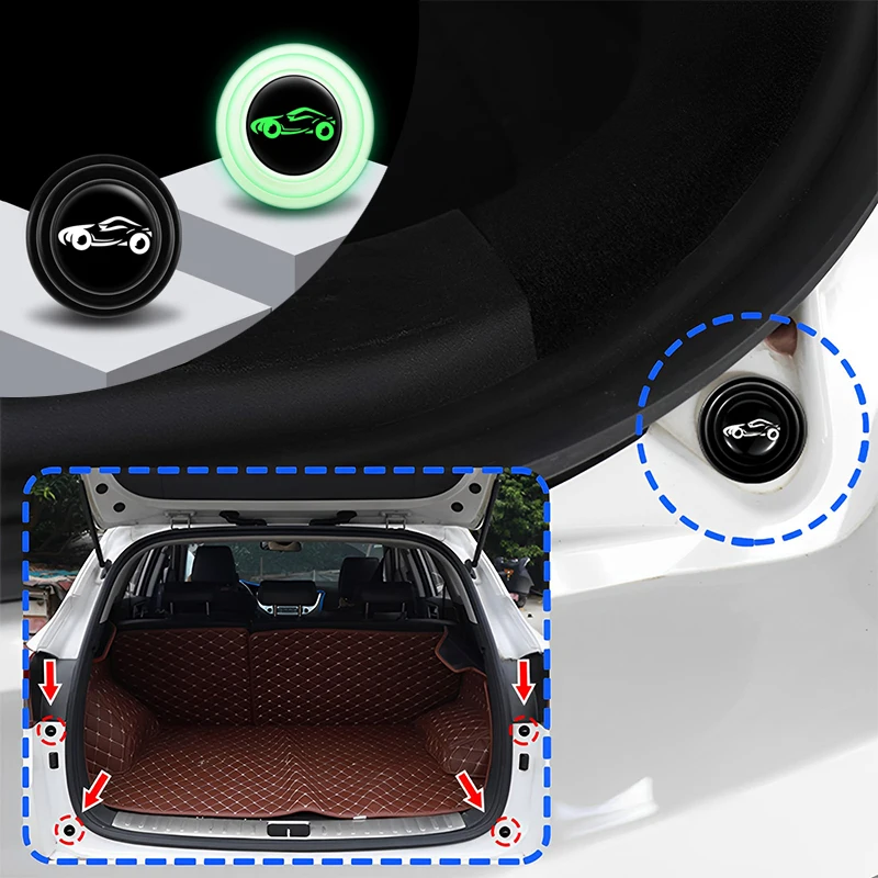 10Pcs Car Anti-collision Silicone Pad Auto Door Closing Protection Soundproof Silent Buffer Stickers Gasket Auto Accessories