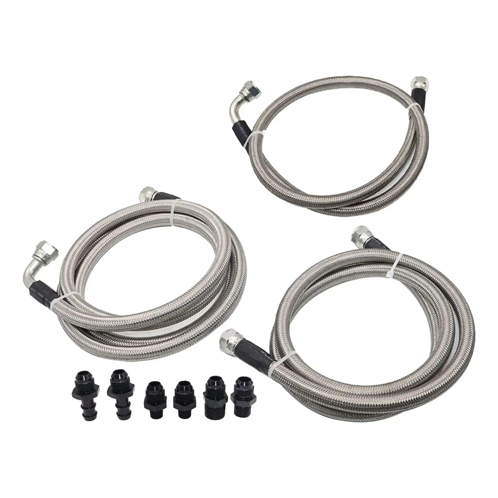 

Transmission Cooler Hoses Lines Replacement Kit with Much Better Flowing Accessories for Dodge RAM 1996 to 2002 Premium