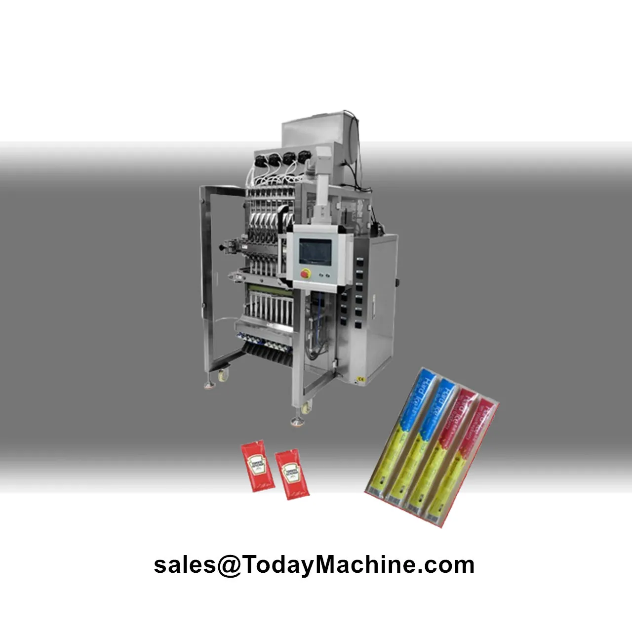 Multi Function Automatic Honey Stick Sachet Sauce Liquid Filling Packing Machine With Printing