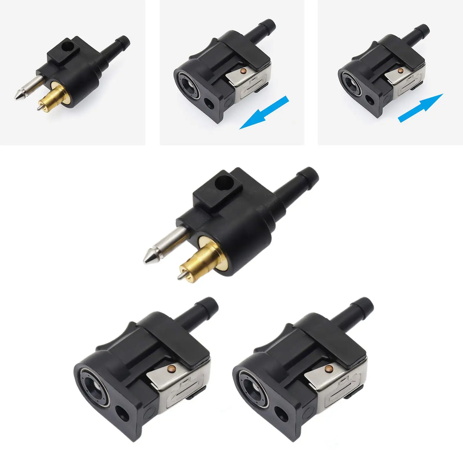 Hose Fitting Fuel Line Connector Premium Assembly Tube Adapter for Outboard Motor Boat Repair Parts