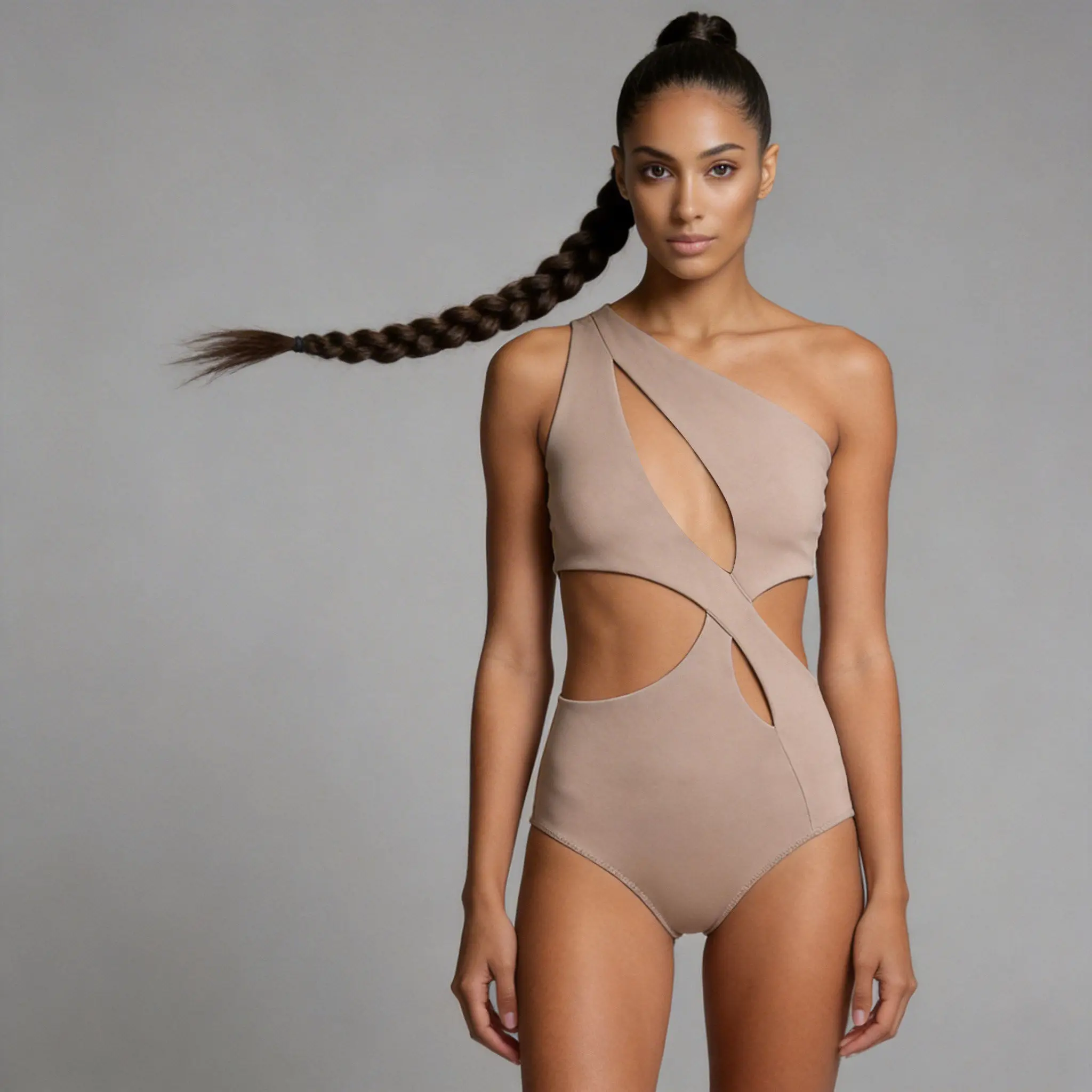New Women's Latin Dance Top High Stretch Clothing Naked Breathable Latin Dance Standard Dance Daily Practice Clothes