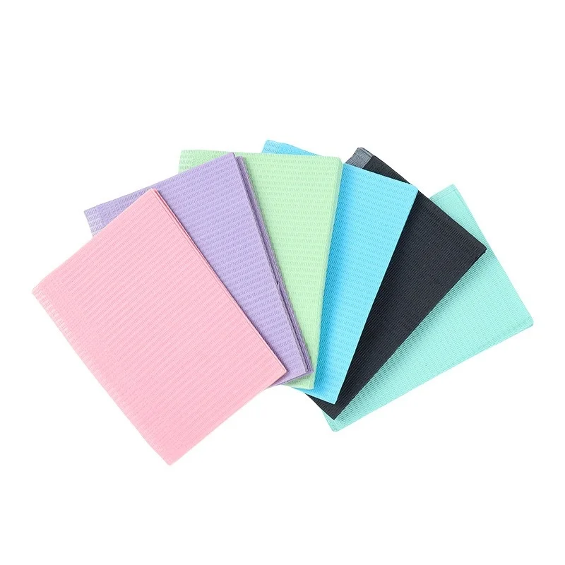 1 Bag Dental Pads Disposable Dental Bibs Dental Hospital Consumables Dental Drapes Waterproof and Stain Resistant Scarves