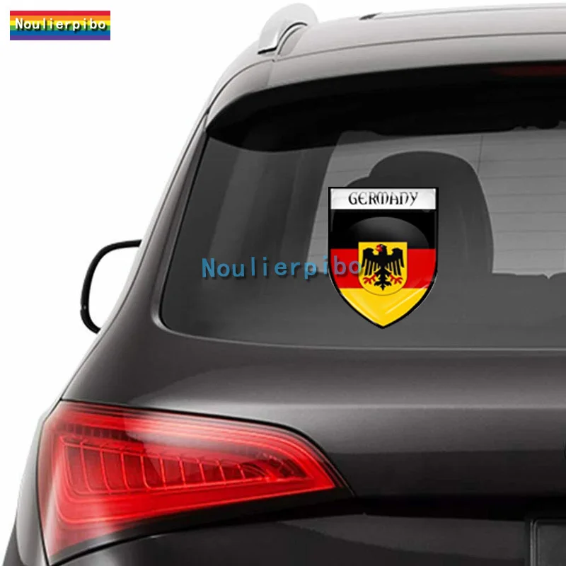 3D Sticker Stereo Epoxy Resin German Flag Car Dome Flexible Sticker Accessories Cell Phone Vinyl Waterproof Laptop Case Decal