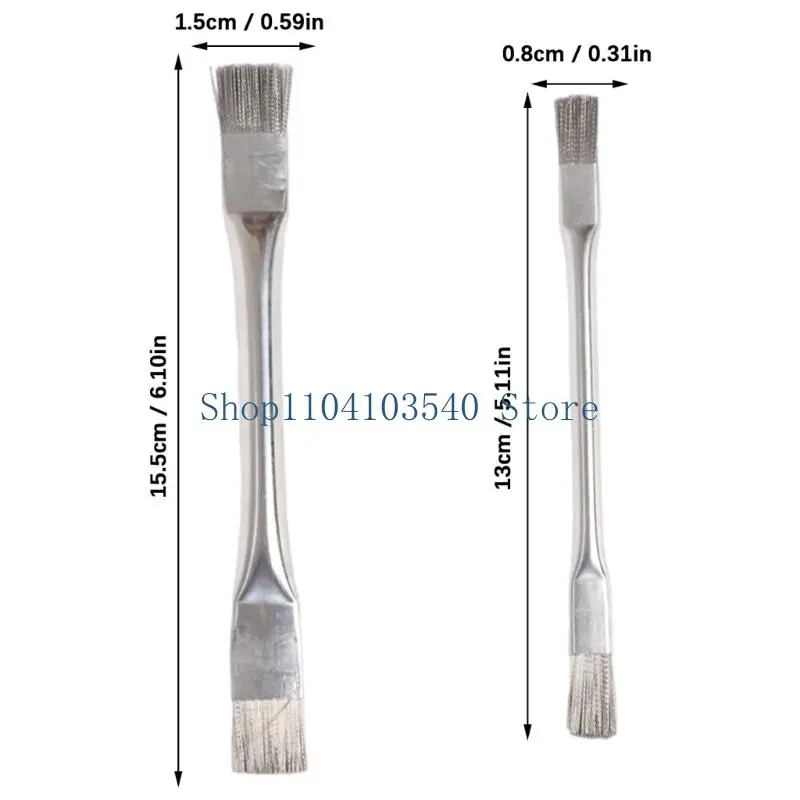 02dc 2pieces فرش الفولاذ الأسلاك الفولاذية الكثيفة الفواس #6