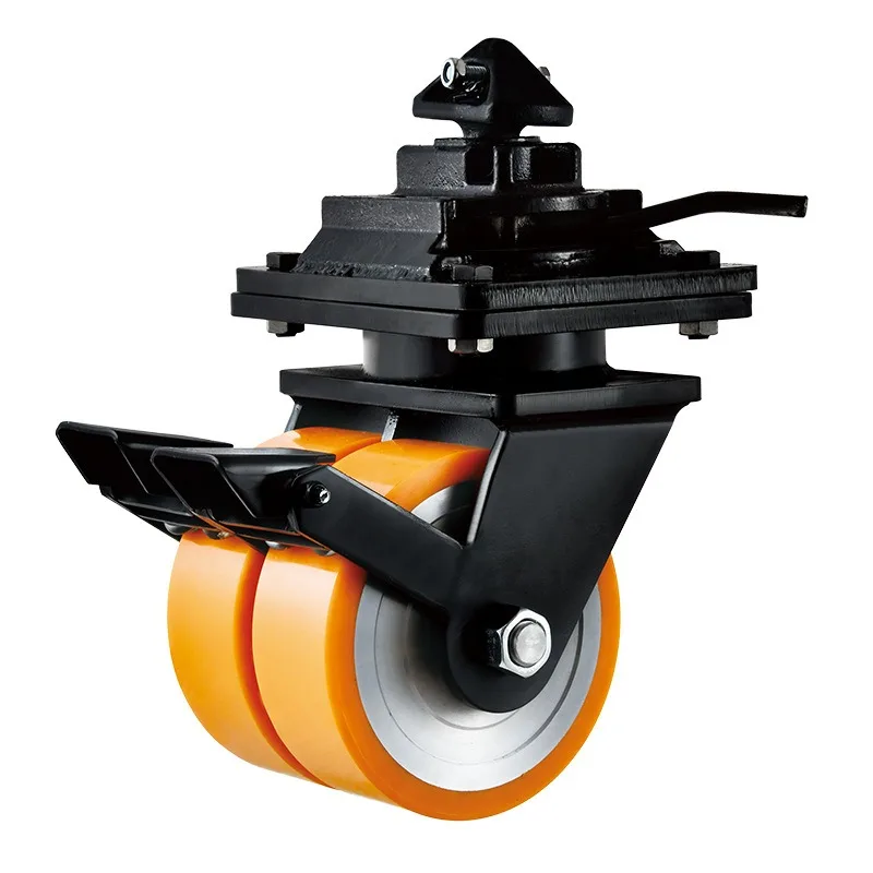 Container casters 4/5/6/8/10/12 inch super heavy duty universal wheel polyurethane, casters