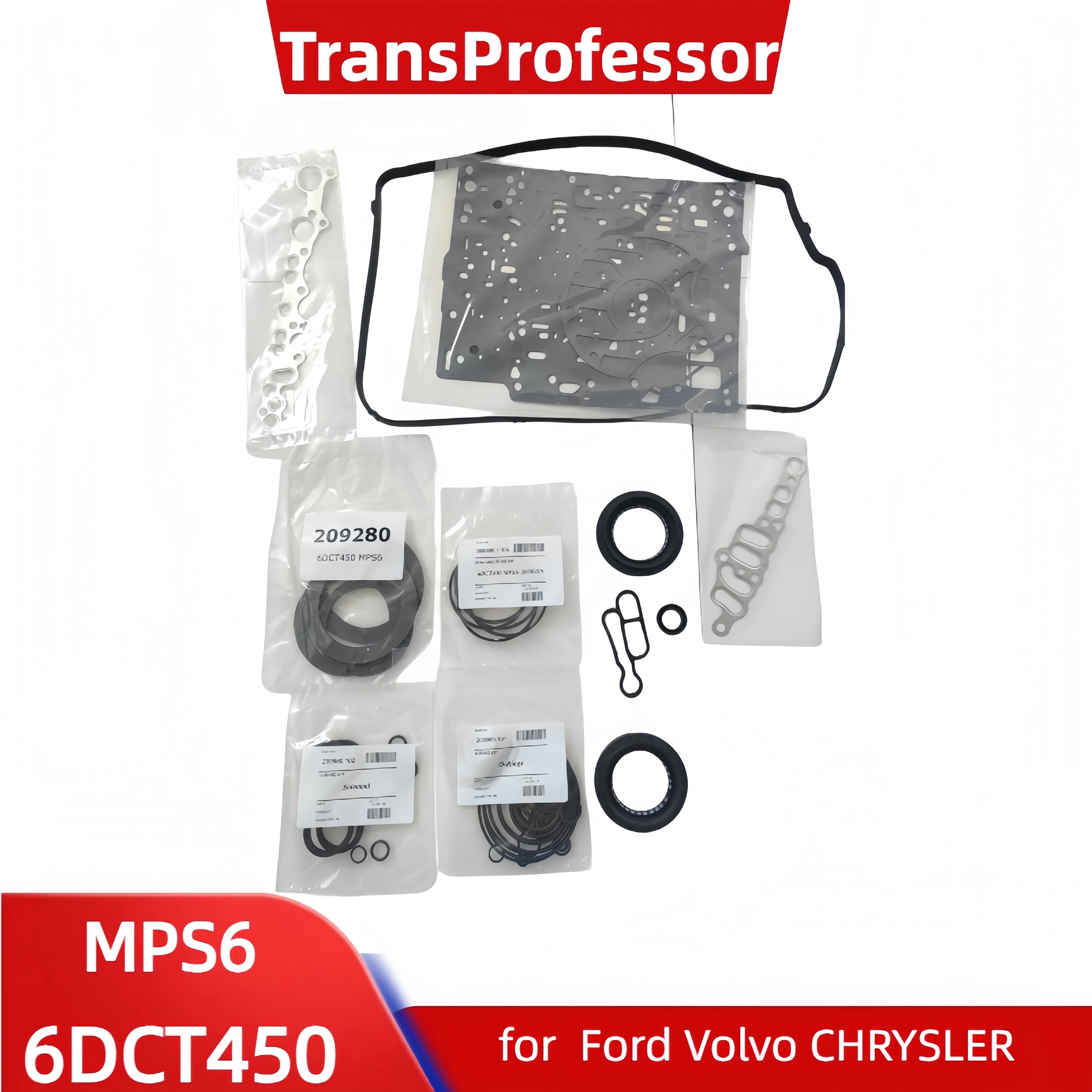 

MPS6 6DCT450 Transmission Repair Overhaul Kit for Ford Volvo CHRYSLER,TransProfessor Gearbox Sealing Gasket Set Car Accessories