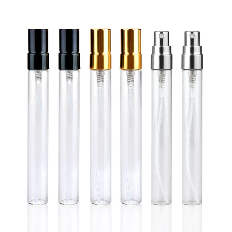 50Pieces/Lot 10ML Perfume Bottle With Customizable Logo Paper Boxes Empty Atomizer Spray Glass Perfume Bottle